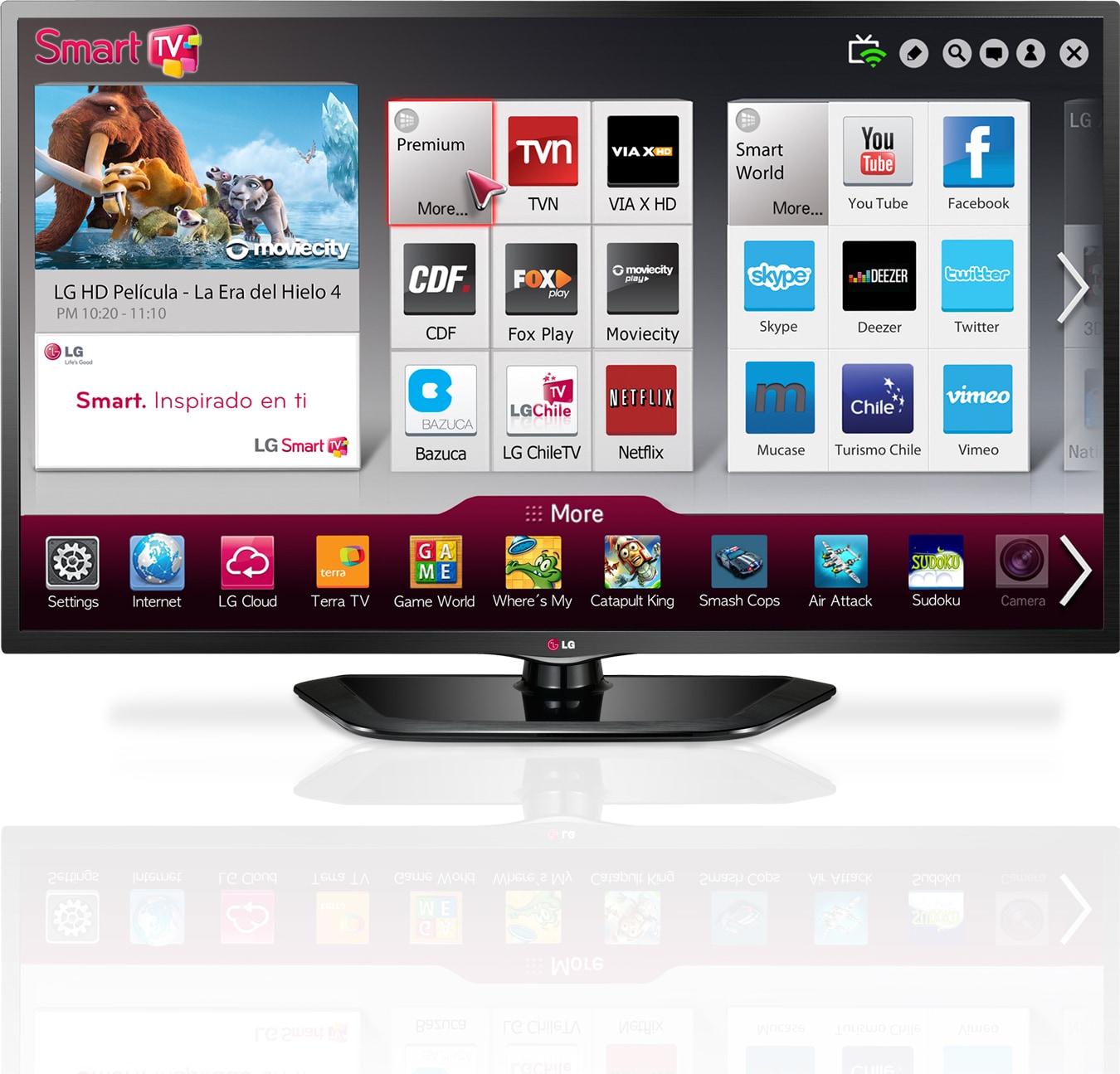 Vista frontal de LG Smart TV 42&#34; FHD LN5700 42LN5700