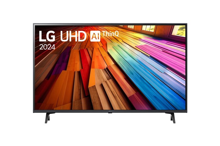 Front view of LG UHD TV, UT80