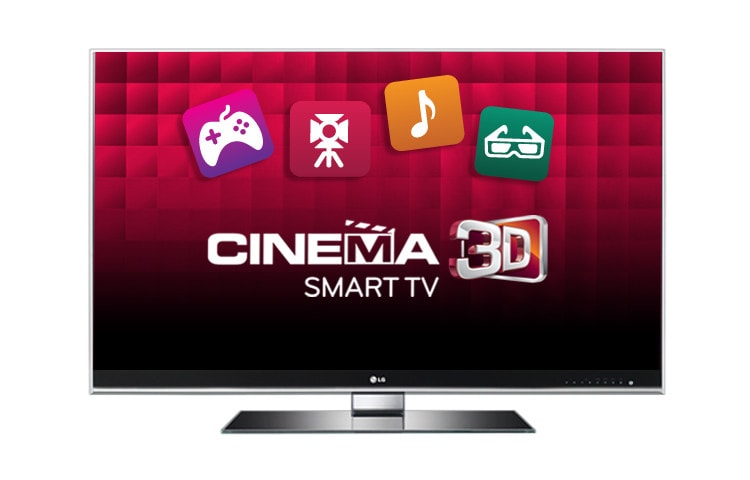 Vista frontal de Cinema 3D Smart TV con NANO Full LED serie LW9800 de 55&#34; 55LW9800