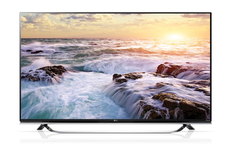 Vista frontal de LG SUPER UHD 4K TV 55” UF8500 55UF8500