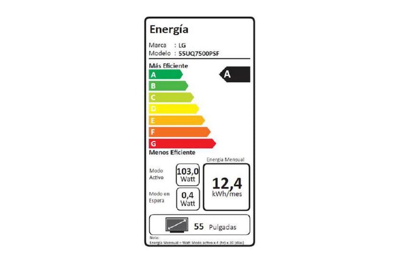 LG UHD ThinQ AI 55'' UQ7500 4K Smart TV, 4K Procesador Inteligente α5 generación 5, 55UQ7500PSF