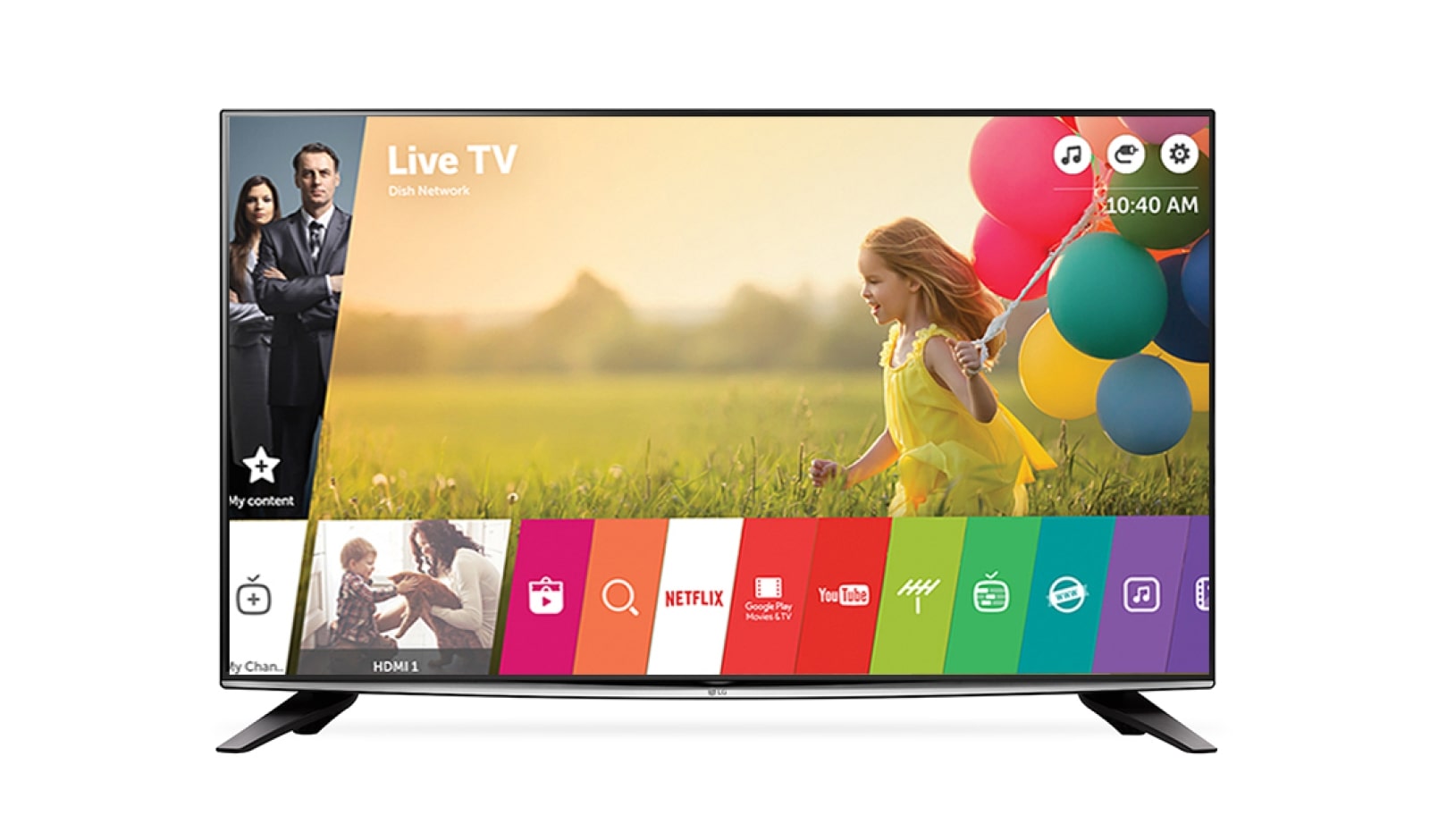 Vista frontal de LG UHD 4K TV 58UH6300 58UH6300