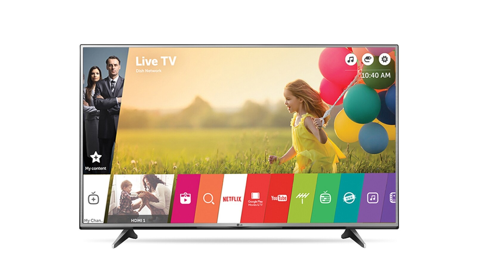 Vista frontal de LG UHD 4K TV 60UH6150 60UH6150