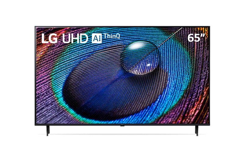 Vista frontal de Televisor LG 65'' 4K- UHD AI ThinQ - Smart TV WebOS 23 - α5 AI Processor 4K Gen6 65UR9050PSJ