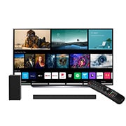 LG OLED 65'' C1 4K Smart TV con ThinQ AI (Inteligencia Artficial), α9 Gen4 AI Processor + Barra de Sonido LG SP7, OLED65C1PSA-SP7