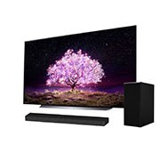LG OLED 65'' C1 4K Smart TV con ThinQ AI (Inteligencia Artficial), α9 Gen4 AI Processor + Barra de Sonido LG SP7, OLED65C1PSA-SP7