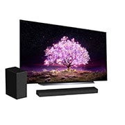 LG OLED 65'' C1 4K Smart TV con ThinQ AI (Inteligencia Artficial), α9 Gen4 AI Processor + Barra de Sonido LG SP7, OLED65C1PSA-SP7