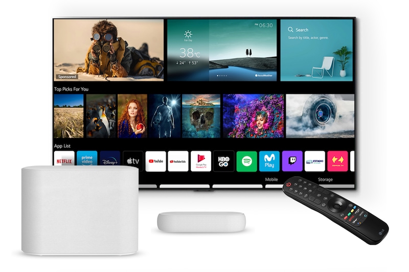 LG OLED evo 65'' G1 4K Smart TV con ThinQ AI (Inteligencia Artficial), α9 Gen4 AI Processor + Barra de Sonido LG QP5W, OLED65G1PSA/QP5W