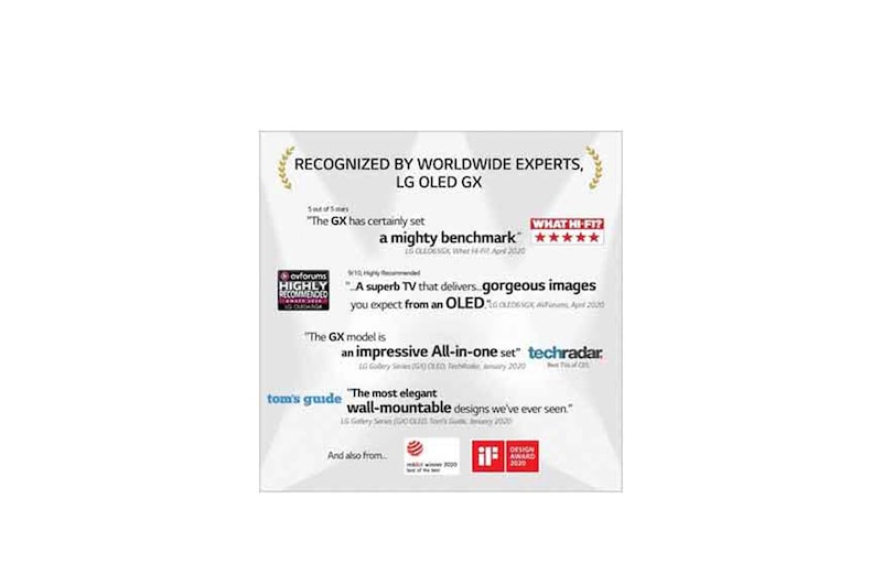 LG OLED TV 65" 4K Smart AI, OLED65GXPSA