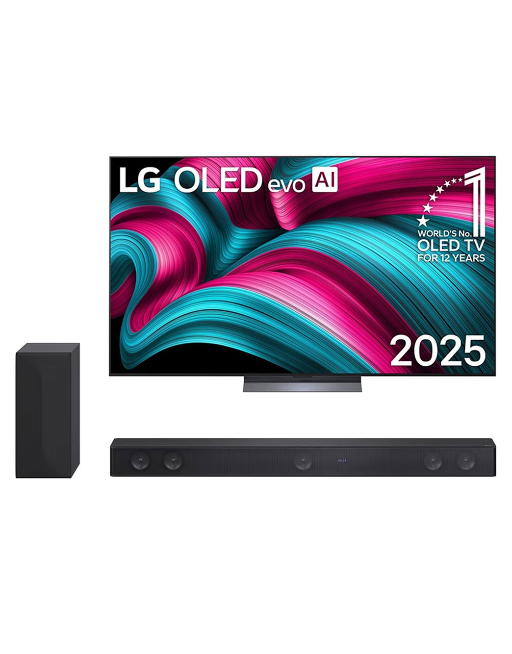 Smart TV LG OLED evo AI C5 4K de 77 pulgadas 2025 + Barra de