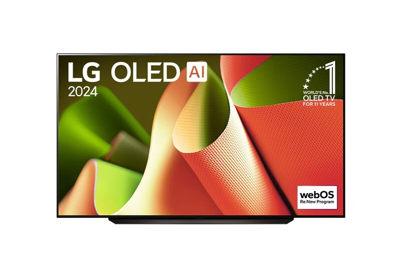 Front view oled tv