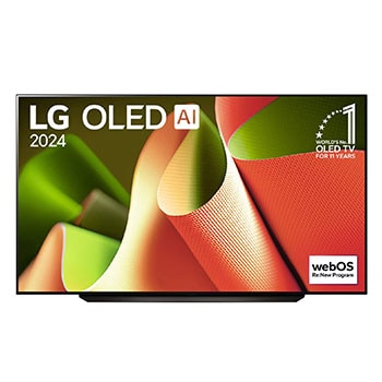 Front view oled tv