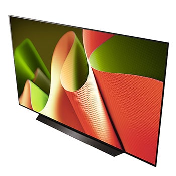 Vista en ángulo del LG OLED TV, OLED B4 desde arriba