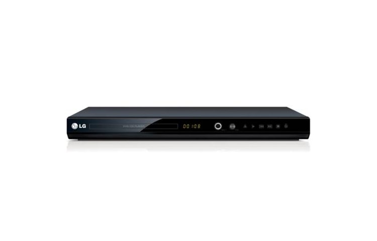 Vista frontal de Reproductor DVD y de multiformatos con USB Direct Recording y sistema Karaoke Plus. DV641