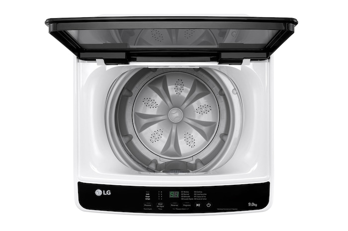 Top view with door open