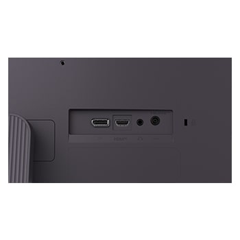 front view of the monitor with the stand down