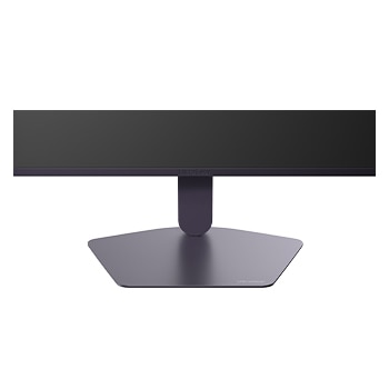 Front view of the monitor stand and base