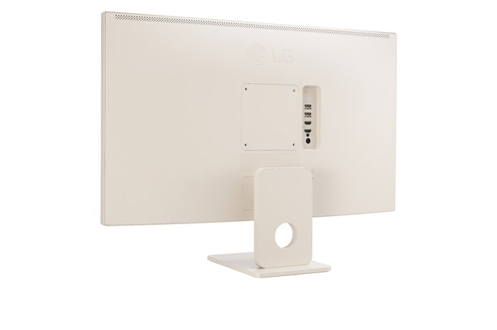 -30 degree side view of monitor tilted +25 degrees