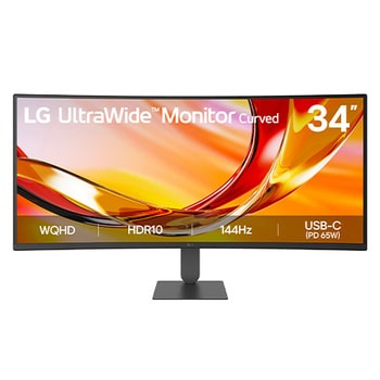 LG Monitor Ultrawide de 34", WQHD Curvo (1800R) y 144 Hz