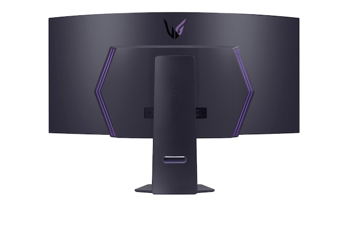 Rear view with lights on