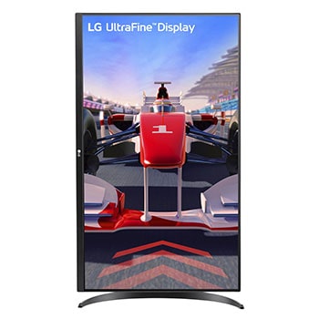 front view with the display pivoting 90 degrees in a portrait view