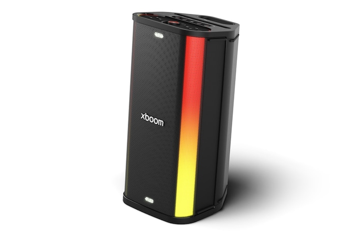 LG xboom Stage501 by will.i.am | Parlante portátil para fiestas con sonido potente y AI Karaoke Master, STAGE501