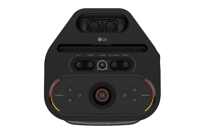 LG xboom Stage501 by will.i.am | Parlante portátil para fiestas con sonido potente y AI Karaoke Master, STAGE501