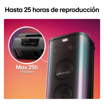 LG xboom Stage501 by will.i.am | Parlante portátil para fiestas con sonido potente y AI Karaoke Master, STAGE501
