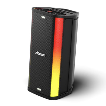 LG xboom Stage501 by will.i.am | Parlante portátil para fiestas con sonido potente y AI Karaoke Master, STAGE501