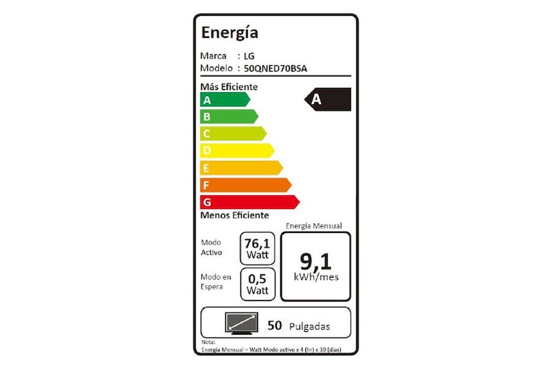  Smart TV LG 50" QNED AI Mini LED QNED70 4K 2026