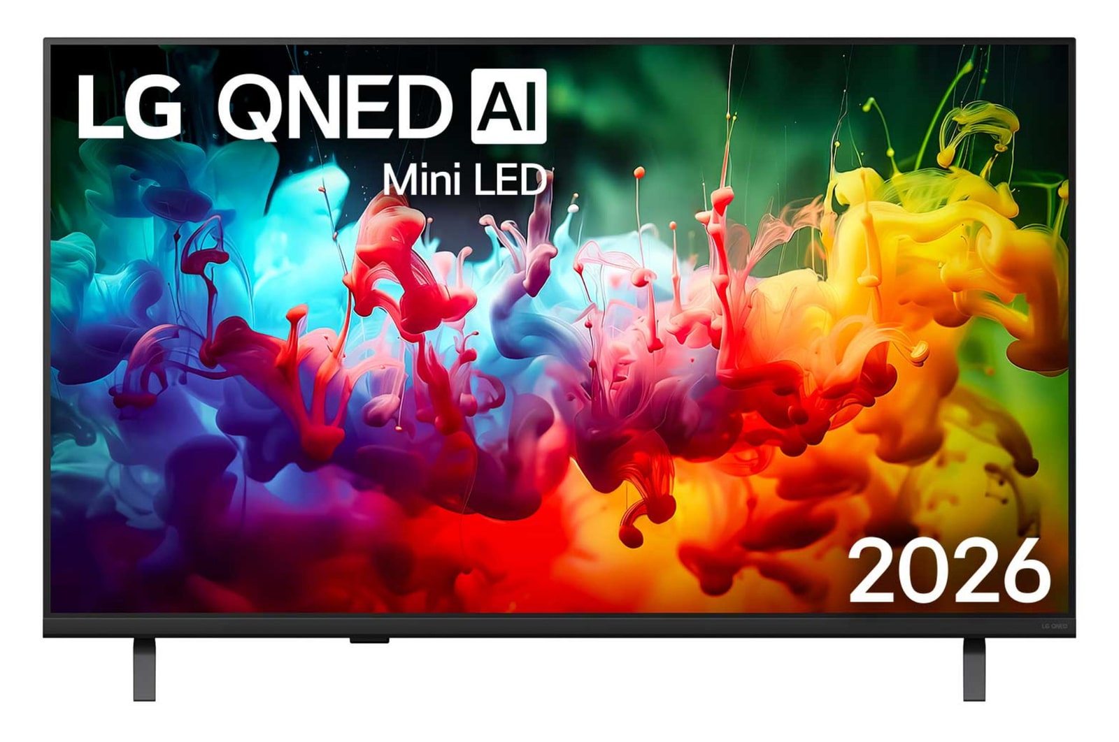 Vista frontal de  Smart TV LG 85" QNED AI Mini LED QNED70 4K 2026 85QNED70BSA