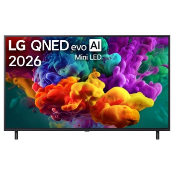 Vista frontal de Smart TV LG 55" QNED evo AI QNED85 Mini LED 4K 2026 55QNED85BSG