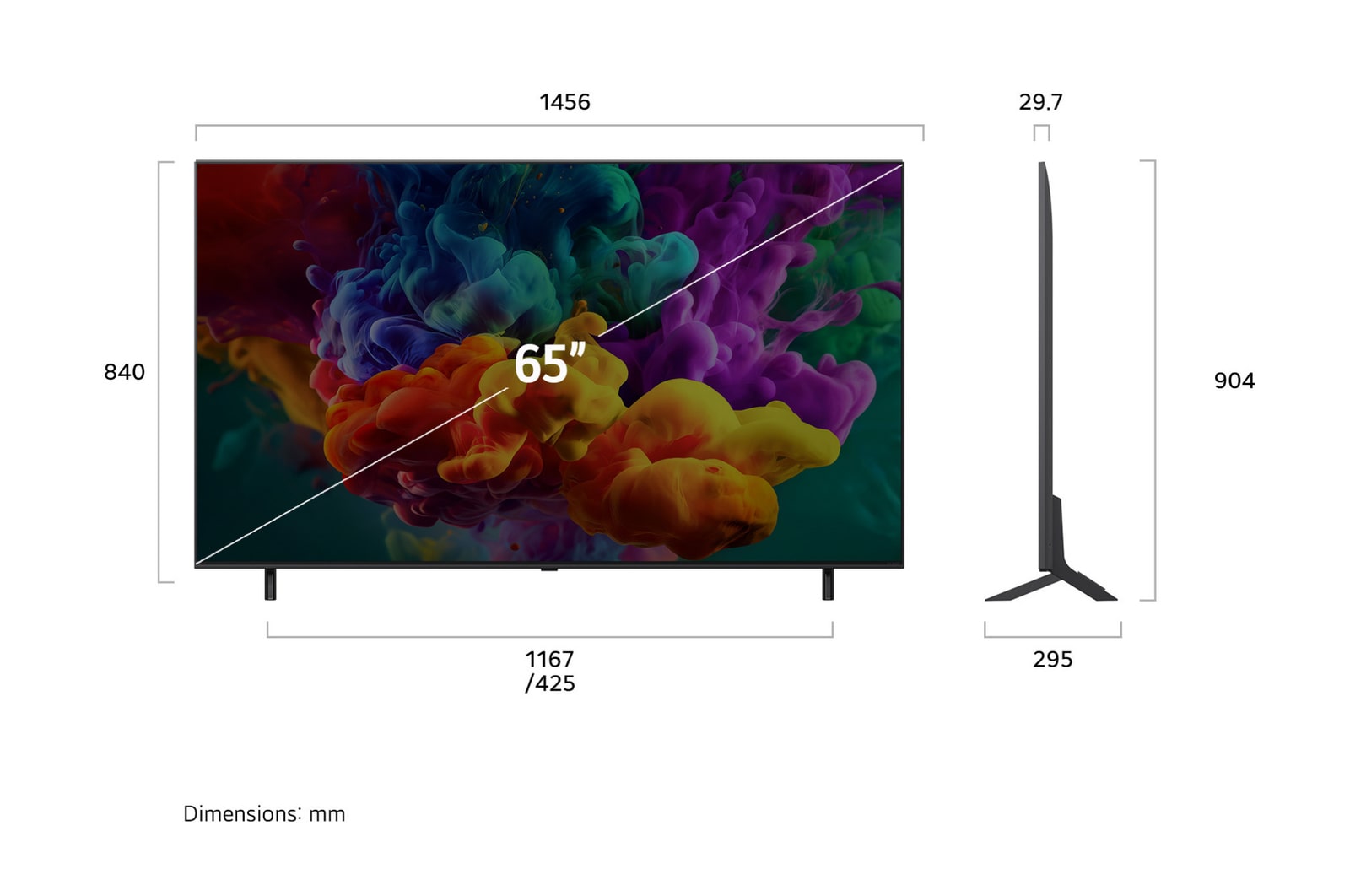 Smart TV LG 65" QNED evo AI QNED85 Mini LED 4K 2026