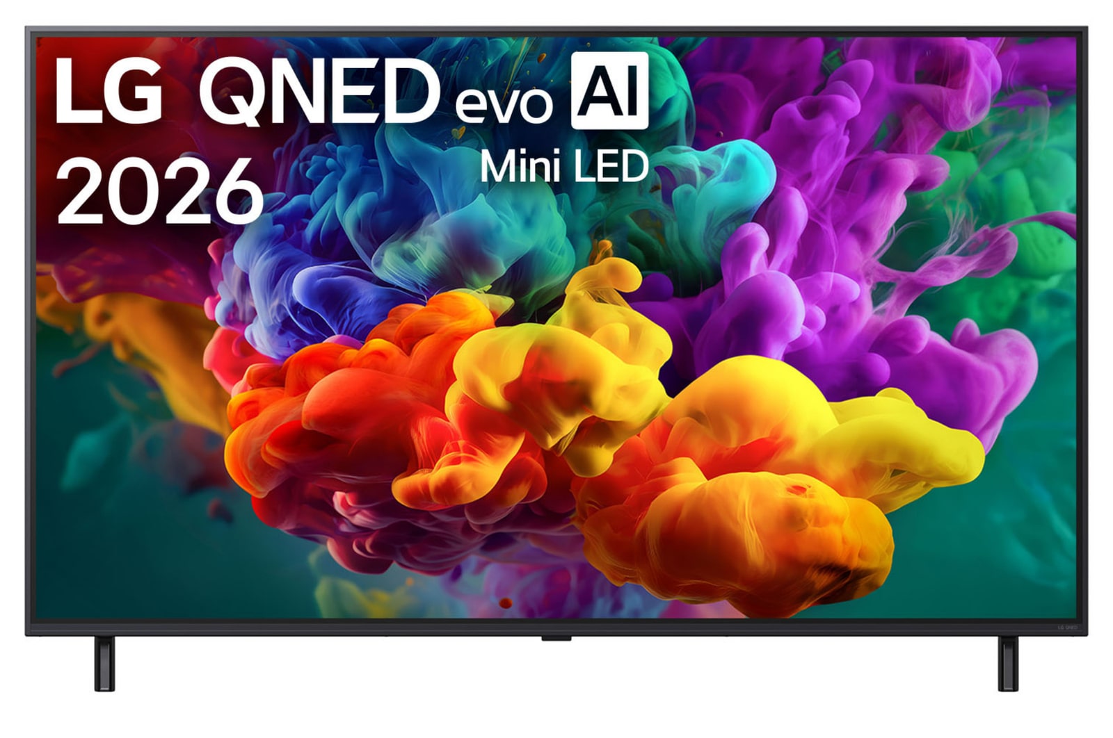 Vista frontal de Smart TV LG 75" QNED evo AI QNED85 Mini LED 4K 2026 75QNED85BSG