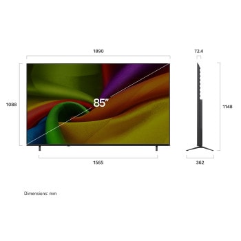 Smart TV 85" LG NANO 4K UHD AI NU85 2026