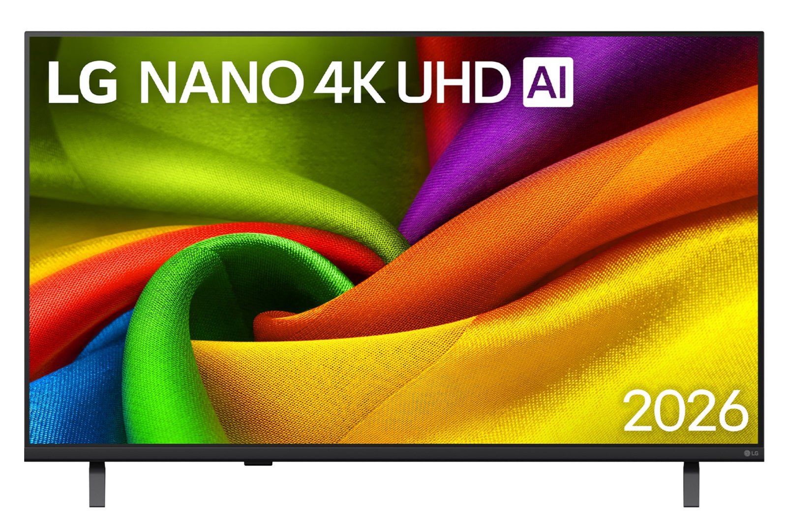 Vista frontal de Smart TV 70" LG NANO 4K UHD AI NU85 2026 70NU850BPSD