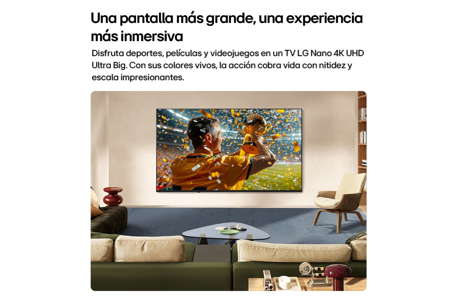 Smart TV 70" LG NANO 4K UHD AI NU850 2026