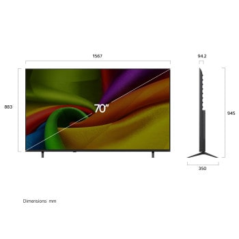 Smart TV 70" LG NANO 4K UHD AI NU850 2026