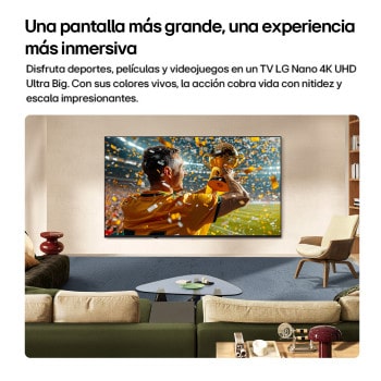 Smart TV 70" LG NANO 4K UHD AI NU850 2026