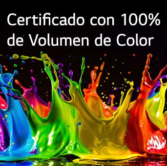 El LG QNED evo AI QNED85 Mini LED con Dynamic QNED Color Pro llena la pantalla con explosiones de color vívidas y fluidas, mostrando una vibrancia de color mejorada y certificada para el 100% del Volumen de Color.