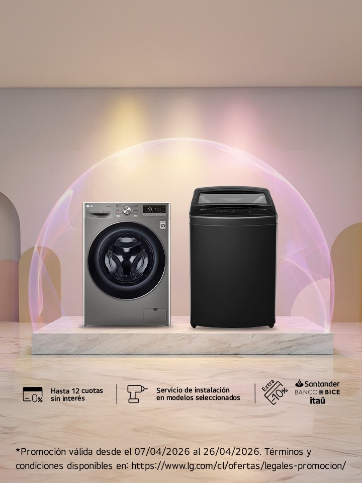 Hasta 45% de descuento en Lavadoras LG