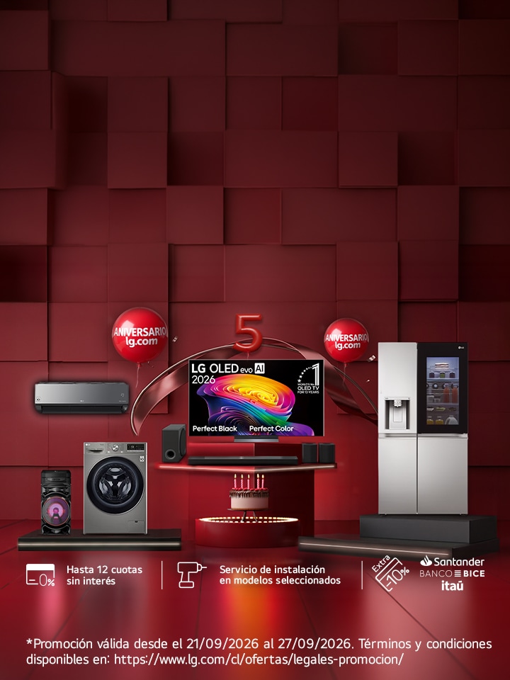 Celebremos el aniversario de LG.com con precios increibles