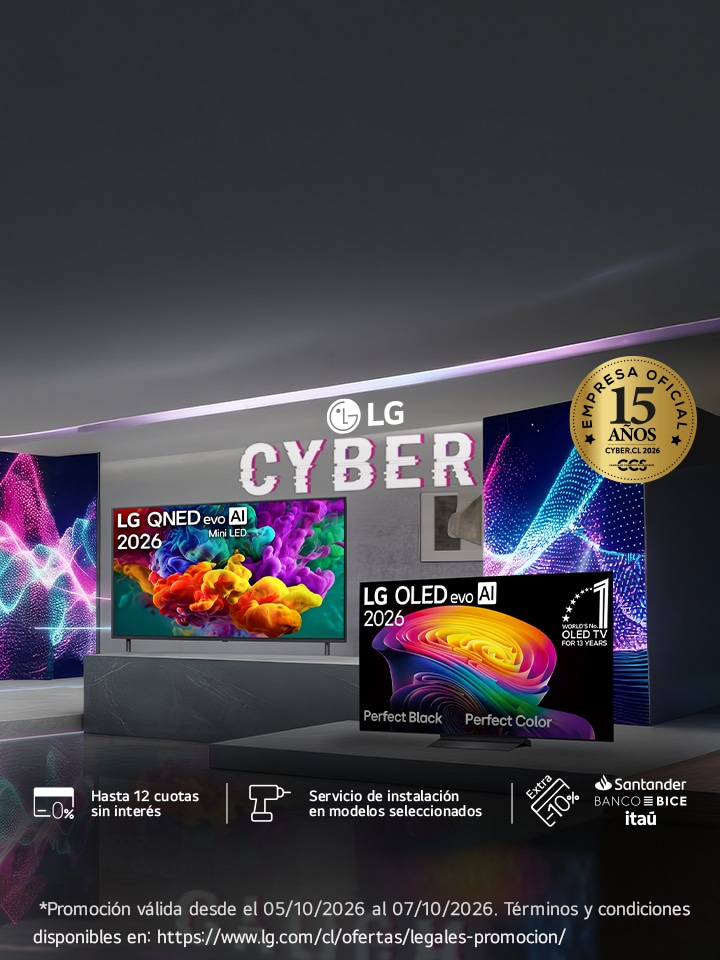 Cyber LG - Hasta 50% de descuento en Smart TV LG