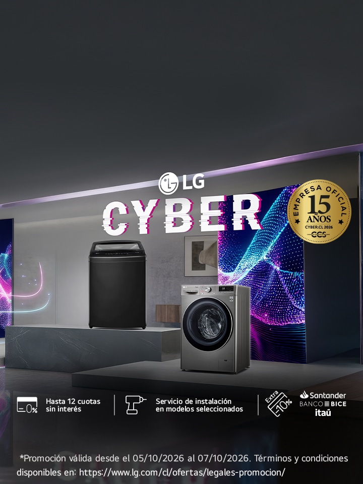 Cyber LG - Hasta 50% de descuento en Lavadoras