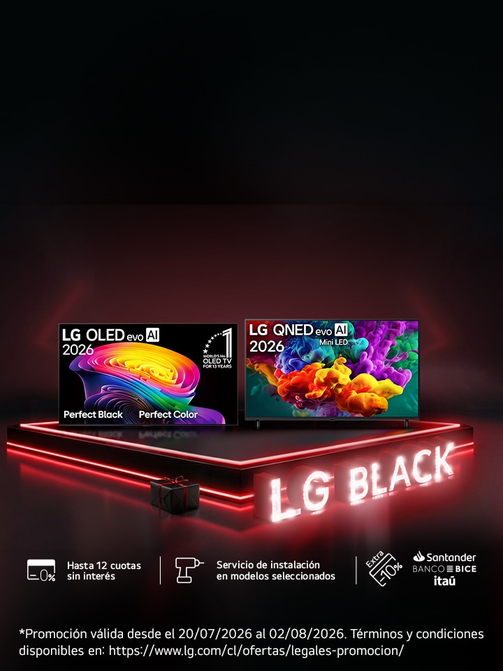 LG Black- Hasta 45% de descuento en Smart TV LG
