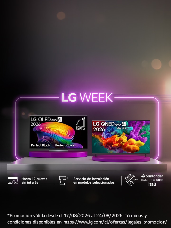 Hasta 45% de descuento en Smart TV LG