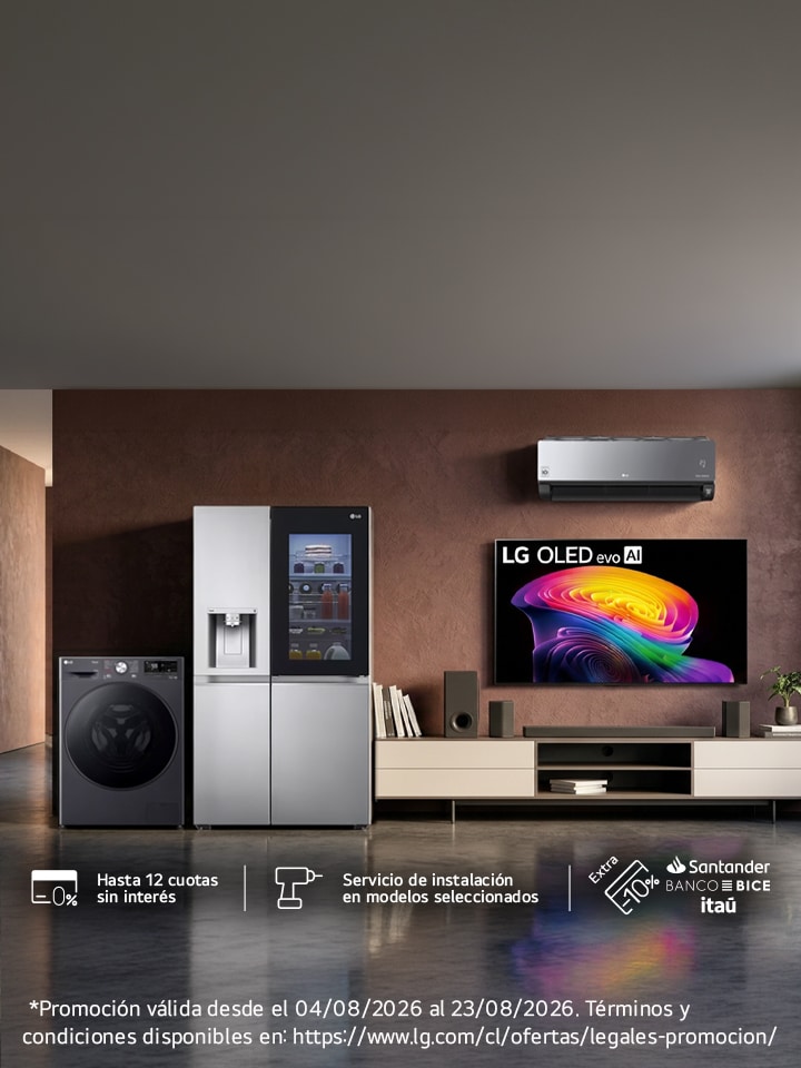 Renueva tu hogar con LG- Hasta 40% de descuento en productos seleccionados