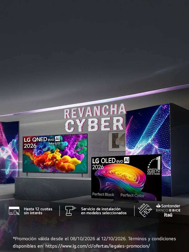 Cyber LG - Hasta 45% de descuento en Smart TV LG