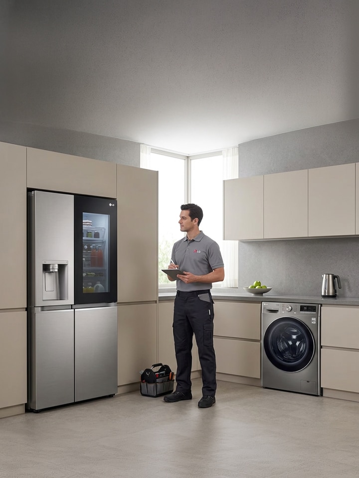 Servicio de instalación y limpieza con LG