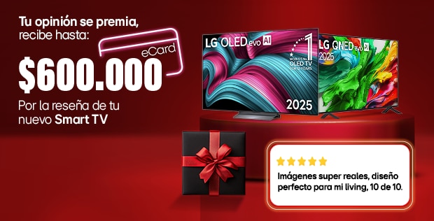 Tu opinión se premia por la reseña de tu nuevo Smart TV